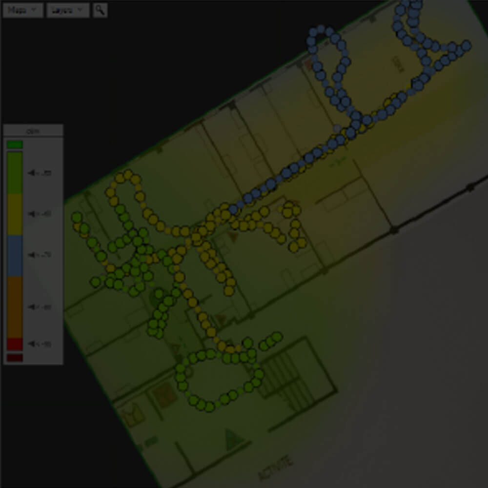 Background: Results of a multi-frequency coverage mapping measurement in TRX NEON Command software