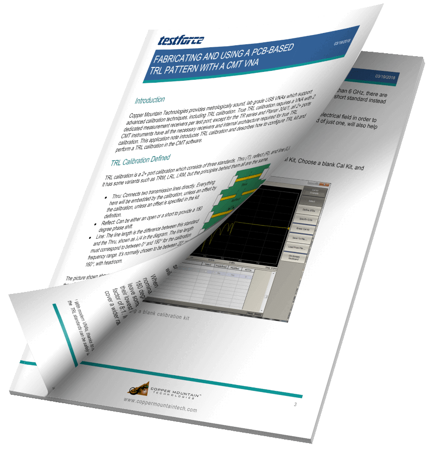 Design & Fabrication of a TRL Calibration Kit mockup