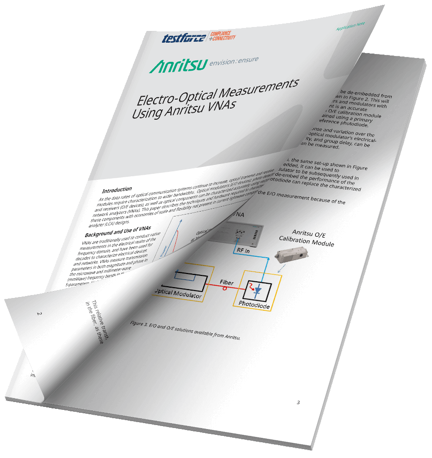 Electro Optical Measurements using Anritsu VNAs